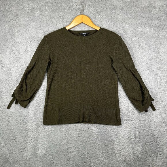 Simply Vera Vera Wang Drawstring Sleeve Sweater - Picture 2 of 11